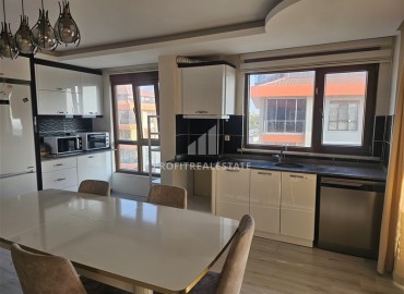 Меблированный четырёхкомнатный пентхаус, 210м², в новом комплексе с бассейном в 500м от моря в Авсалларе, Алания ID-18234 фото-3