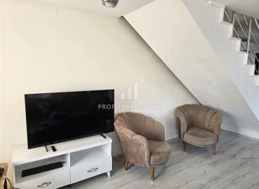 Меблированный четырёхкомнатный пентхаус, 210м², в новом комплексе с бассейном в 500м от моря в Авсалларе, Алания ID-18234 фото-5