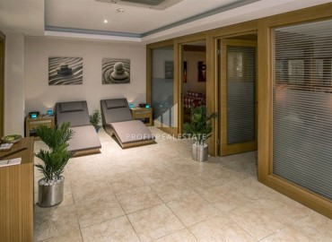 Меблированная двухкомнатная квартира, 40м² с видом на Аланийскую крепость в центре Алании, в уютном комплексе под ВНЖ ID-18238 фото-14