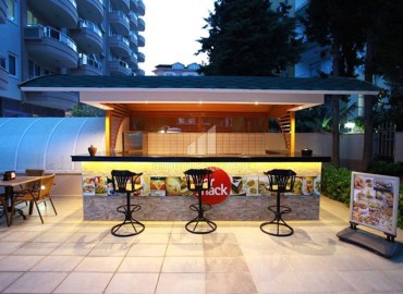 Меблированная двухкомнатная квартира, 40м² с видом на Аланийскую крепость в центре Алании, в уютном комплексе под ВНЖ ID-18238 фото-15