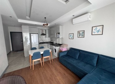 Меблированная квартира с одной спальней, 60м², в комфортабельном комплексе в 400м от пляжа Клеопатры, Алания ID-18244 фото-2