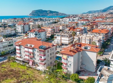 Квартира с двумя спальнями, 100м², готовая к проживанию, в комплексе с бассейном в районе Оба, Алания ID-18252 фото-1