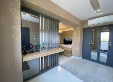 Элегантный видовой меблированный садовый дуплекс 3+1, 232м², в элитном комплексе Каргыджака, Алания ID-18263 фото-3