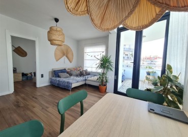 Четырехкомнатная меблированная квартира, 115м², в резиденции с бассейном в Джикджилли, Алания ID-18264 фото-1