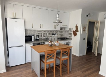 Четырехкомнатная меблированная квартира, 115м², в резиденции с бассейном в Джикджилли, Алания ID-18264 фото-3