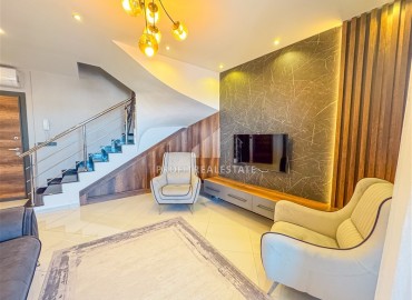 Дизайнерский видовой пентхаус 2+1, 110м², в элитном комплексе с отельной инфраструктурой в Махмутларе, Алания ID-18269 фото-6