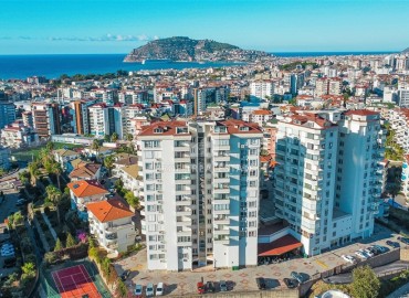 Меблированная квартира 1+1, 60м², с видом на Аланийскую крепость в уютном комплексе в Джикджилли, Алания ID-18275 фото-1