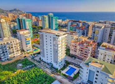 Видовой трехкомнатный пентхаус, 110м², в комплексе с хорошей инфраструктурой, недалеко от моря в Махмутларе, Алания ID-18276 фото-1