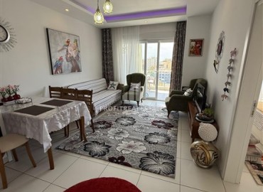 Меблированная двухкомнатная квартира, 55м², на высоком этаже в комфортабельной резиденции в Махмутларе, Алания ID-18280 фото-3