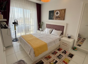 Меблированная двухкомнатная квартира, 55м², на высоком этаже в комфортабельной резиденции в Махмутларе, Алания ID-18280 фото-5