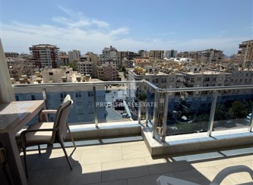 Меблированная двухкомнатная квартира, 55м², на высоком этаже в комфортабельной резиденции в Махмутларе, Алания ID-18280 фото-9