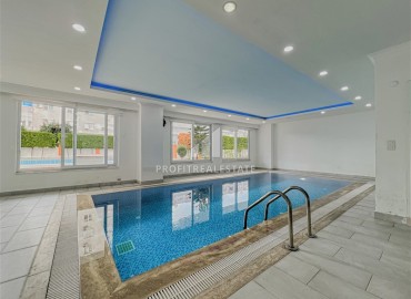 Меблированная двухкомнатная квартира, 55м², на высоком этаже в комфортабельной резиденции в Махмутларе, Алания ID-18280 фото-14