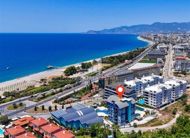 Симпатичная квартира 1+1, 55м², в комплексе с недорогой инфраструктурой и отличной локацией в Каргыджаке, Алания ID-18284 фото-1