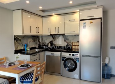 Уютная квартира с одной спальней, 55м², в новом комплексе в центре Алании, 250 метров до моря ID-17206 фото-3