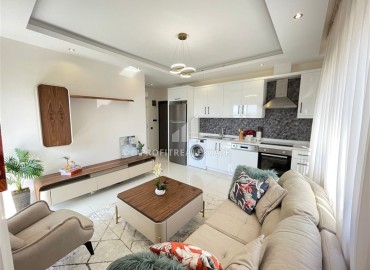 Двухкомнатная квартира, 50м², с выходом в сад в комплексе премиум класса в Каргыджаке, Алания, 700м от моря ID-17756 фото-2