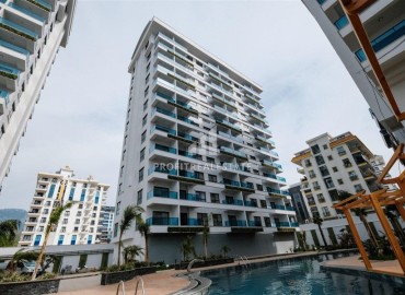 Элегантная квартира с одной спальней, 60м², в элитном комплексе 2024 года в районе Махмутлар, Алания ID-18290 фото-12