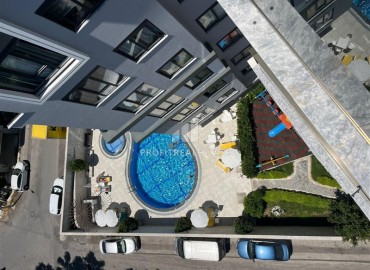 Квартира с одной спальней, 56м², с видом на море и Аланийскую крепость в комплексе с инфраструктурой в центре Алании ID-18292 фото-14