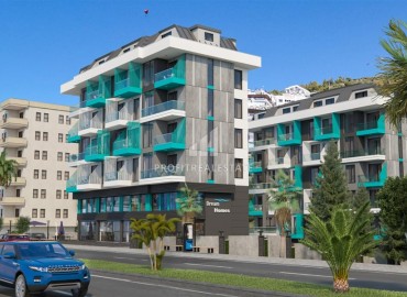 Квартира 1+1, 55м², с чистовой отделкой в новом проекте c инфраструктурой в центре Алании, у пляжа Клеопатры ID-18298 фото-1