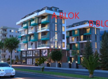 Квартира 1+1, 55м², с чистовой отделкой в новом проекте c инфраструктурой в центре Алании, у пляжа Клеопатры ID-18298 фото-16