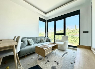 Укомплектованная квартира с одной спальней, 55м² с видом на горы в новом комплексе в Махмутларе, Алания ID-18310 фото-3