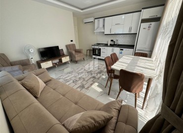 Меблированная двухкомнатная квартира, 65м², с остекленным балконом и видом на горы в в Махмутларе, Алания, 550м от моря ID-18315 фото-5