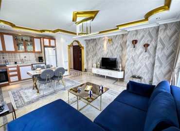 Двухкомнатная квартира, 75м², с дизайнерским и интерьером в доме городского типа в 600м от моря в центре Алании ID-18316 фото-3