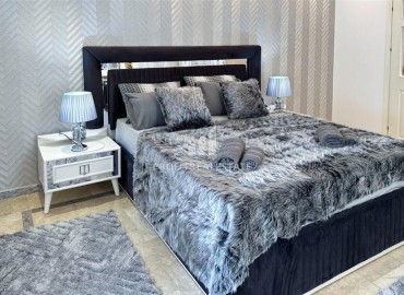 Двухкомнатная квартира, 75м², с дизайнерским и интерьером в доме городского типа в 600м от моря в центре Алании ID-18316 фото-20