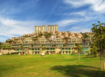 Уютная трехкомнатная квартира, 100м², в элитном комплексе с собственным пляжем в районе Каргыджак, Алания ID-18342 фото-1