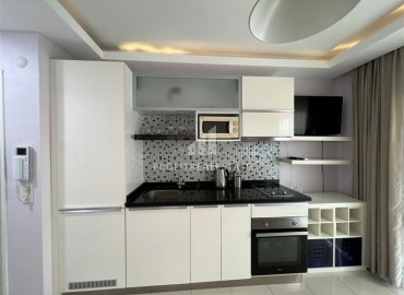 Уютная меблированная квартира 1+1, 50м², в резиденции с отличной локацией в 300м от моря в районе Оба, Алания ID-18346 фото-3