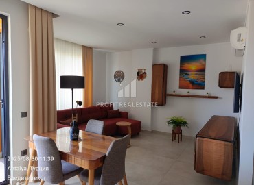 Новая меблированная квартира на аренду планировки дуплекс 2+1, центр Алании, 500м от моря. ID-18330 фото-2