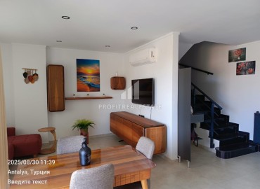 Новая меблированная квартира на аренду планировки дуплекс 2+1, центр Алании, 500м от моря. ID-18330 фото-4