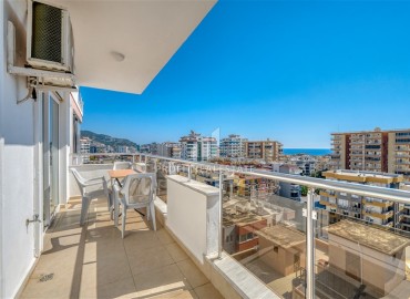 Меблированный пентхаус 2+1, 95м², с видом на море в резиденции с крытым бассейном у рынка в Махмутларе, Алания ID-18360 фото-3