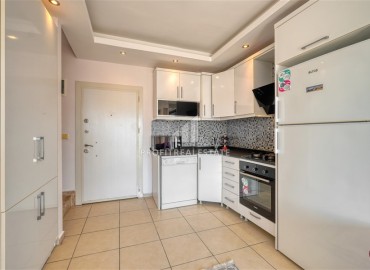 Меблированный пентхаус 2+1, 95м², с видом на море в резиденции с крытым бассейном у рынка в Махмутларе, Алания ID-18360 фото-4