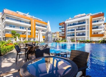 Квартира с двумя спальнями, 115м², с мебелью и бытовой техникой в комплексе премиум класса в районе Оба, Алания, под ВНЖ ID-18361 фото-1