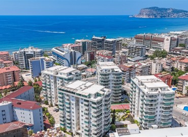 Трехкомнатная квартира, 120м², у моря в центре района Тосмур, Алания, в комплексе с инфраструктурой под ВНЖ ID-18368 фото-1