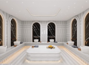 Элитная недвижимость на этапе проекта с шикарной локацией на берегу Средиземного моря в Махмутларе, Алания, 57,5-187м² ID-16383 фото-17