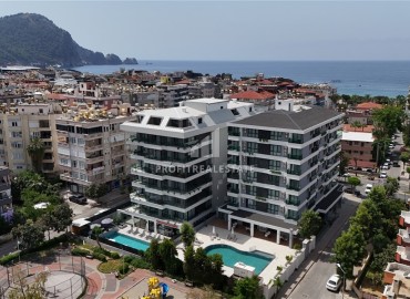 Квартиры-студии, двухкомнатные и трехкомнатные квартиры, 31-65м², в новом проекте в центре Алании, 50м от моря ID-13066 фото-11