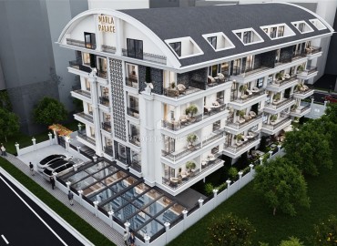 Старт продаж! Инвестиционный проект в центре Алании: апартаменты, 55-189м², в резиденции на этапе проекта ID-17920 фото-1