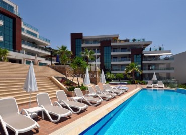 Элегантная квартира с двумя спальнями, 110м², в элитной резиденции в районе Алании - Джикджилли ID-18395 фото-11