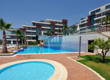 Элегантная квартира с двумя спальнями, 110м², в элитной резиденции в районе Алании - Джикджилли ID-18395 фото-12