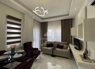 Стильные апартаменты 1+1, 55м², в элитном комплексе в 300 метрах от моря в районе Кестель, Алания ID-18398 фото-2