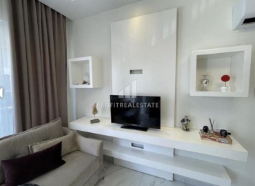 Стильные апартаменты 1+1, 55м², в элитном комплексе в 300 метрах от моря в районе Кестель, Алания ID-18398 фото-4