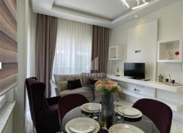 Стильные апартаменты 1+1, 55м², в элитном комплексе в 300 метрах от моря в районе Кестель, Алания ID-18398 фото-5