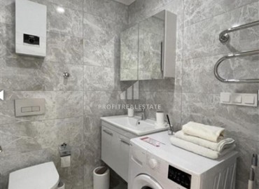 Стильные апартаменты 1+1, 55м², в элитном комплексе в 300 метрах от моря в районе Кестель, Алания ID-18398 фото-7