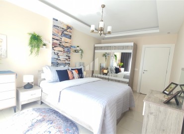 Апартаменты 1+1 со стильным интерьером, 65м², в районе Оба, в комплексе с бассейном, в 300м от моря под ВНЖ. ID-18405 фото-9