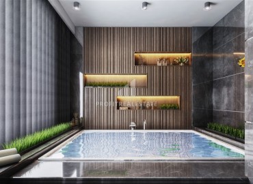 Новый инвестиционный проект с хорошей инфраструктурой в 300м от моря в районе Кестель, Алания, квартиры 49-145м² ID-18407 фото-11