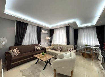 Стильная трехкомнатная квартира, 85м², в современном доме с парковкой в центре Алании, в 250 метрах от пляжа Клеопатра. ID-18414 фото-2