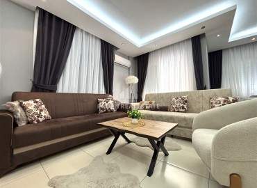 Стильная трехкомнатная квартира, 85м², в современном доме с парковкой в центре Алании, в 250 метрах от пляжа Клеопатра. ID-18414 фото-5