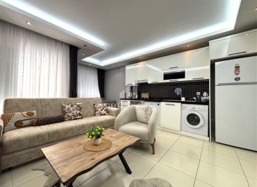 Стильная трехкомнатная квартира, 85м², в современном доме с парковкой в центре Алании, в 250 метрах от пляжа Клеопатра. ID-18414 фото-6