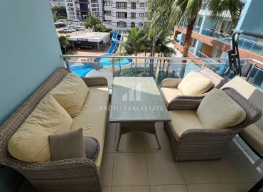 Элегантная квартира с одной спальней, 80м², в элитном комплексе в районе Алании – Джикджилли ID-18420 фото-17